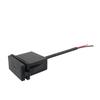 12V/24V Single USB Car Charger Socket 5V 2.4A Power Adapter Square Shape Waterproof for Motorcycle RV Boat