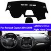 2-lagige Auto-Innenarmaturenbrettabdeckung Dashmat Pad Teppich Dash Sonnenschutz für Renault Captur 2014 2015 2016 2017 2018 2019 LHD RHD