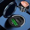 Mini 100W USB Car Charger Type C QC3.0 PD Car Chargers Fast Charging Auto Phone Charger Adapter for Iphone Samsung Huawei Xiaomi