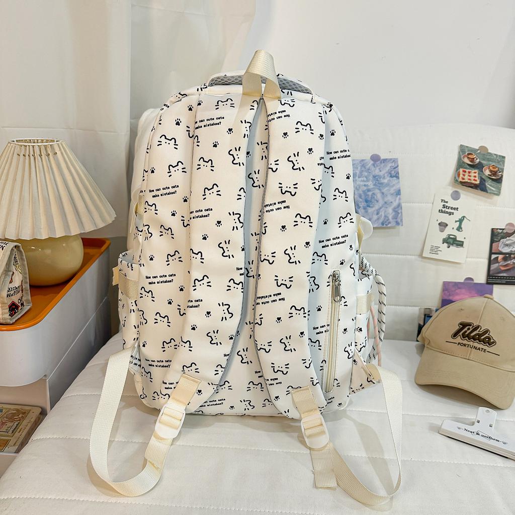 Schoolbag1011 spring new girl style cartoon print cute backpack Gao Yan lightweight primary and secondary school backpack