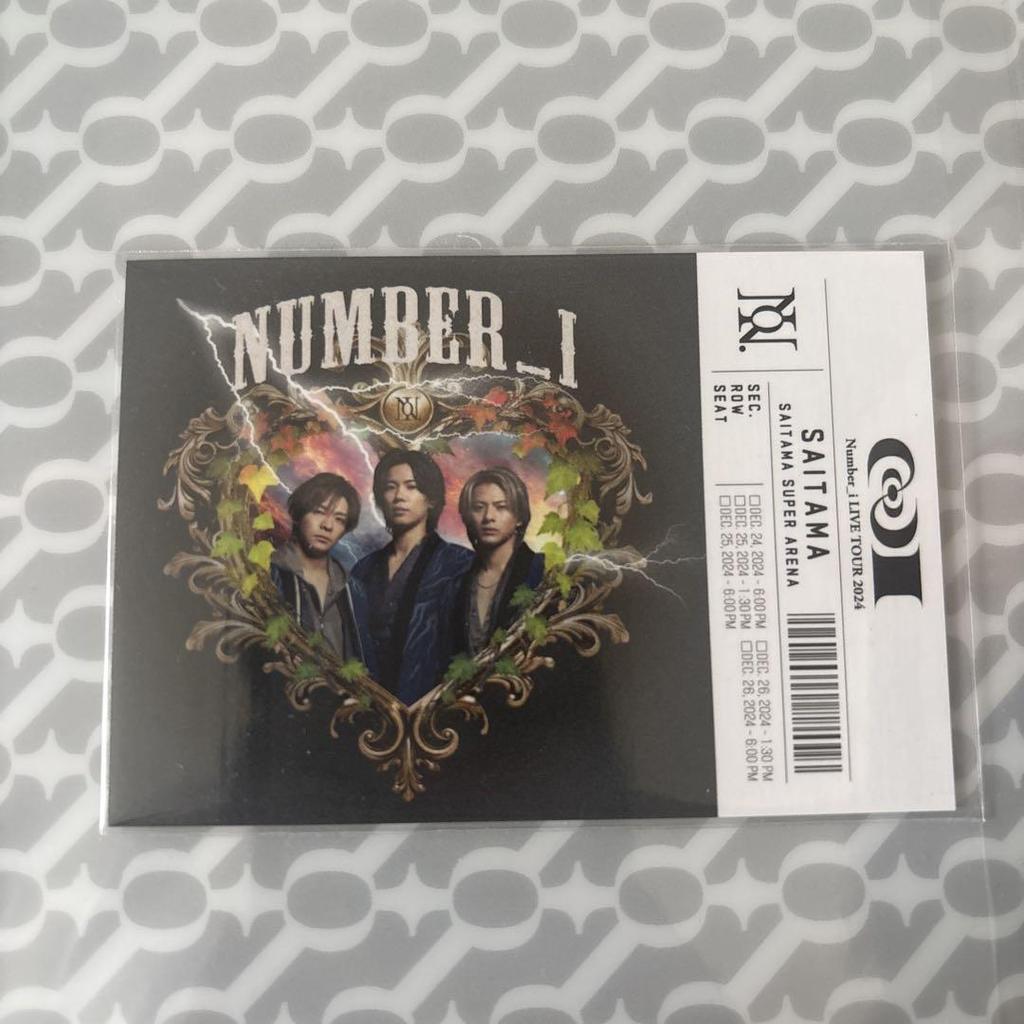 [USED] Number_i LIVE TOUR 2024 No.I Saitama venue bonus card