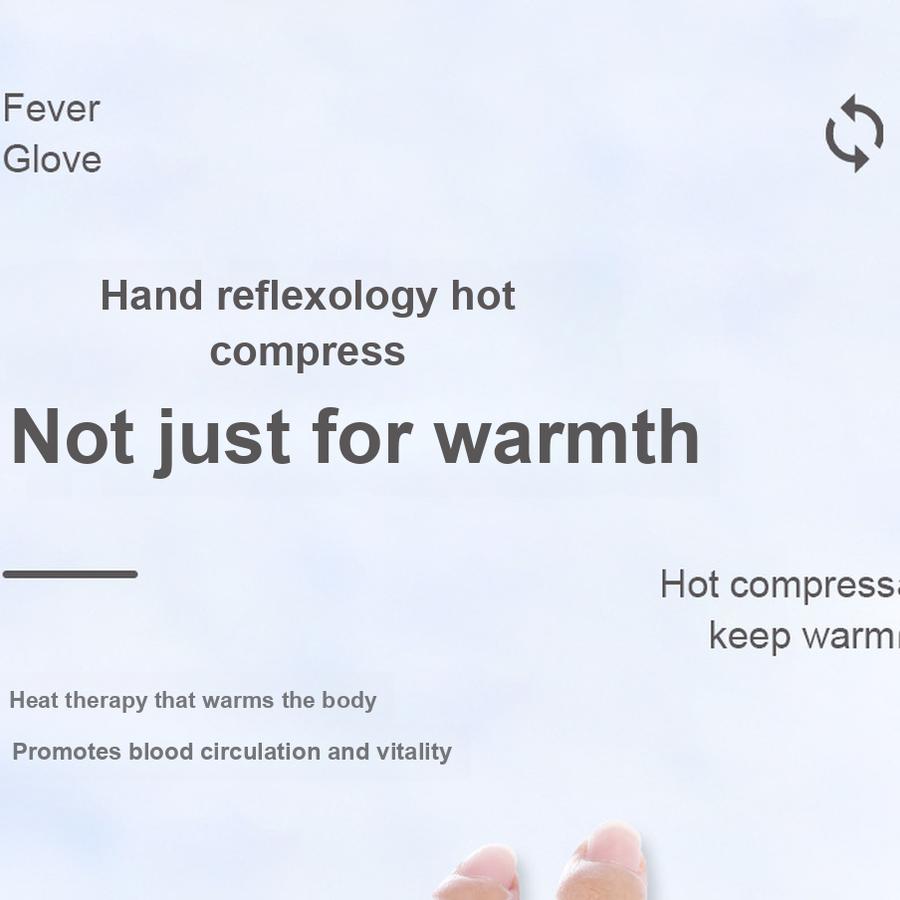 2 Pcs USB Graphite Quick Heating Gloves Game Office Outdoor Half Finger Smart Temperature Control Long Battery Life Warming Hand Warmer