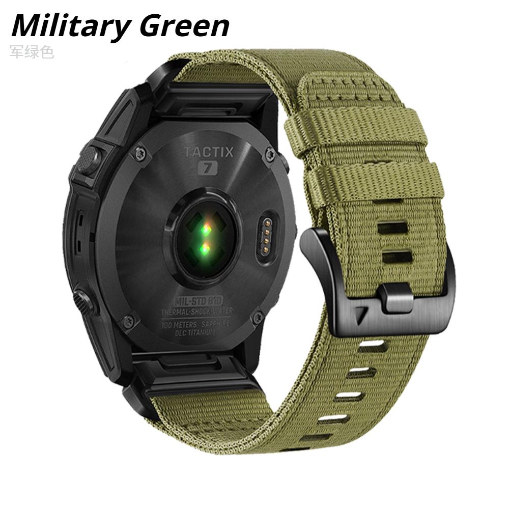 22mm 26mm Quickfit Nylon Watch Band For Garmin Fenix 8 E 5 5X 6 6X Pro 7X Epix Pro/Forerunner 970 965/Descent G2/Enduro 3 Wristband Replacement Strap