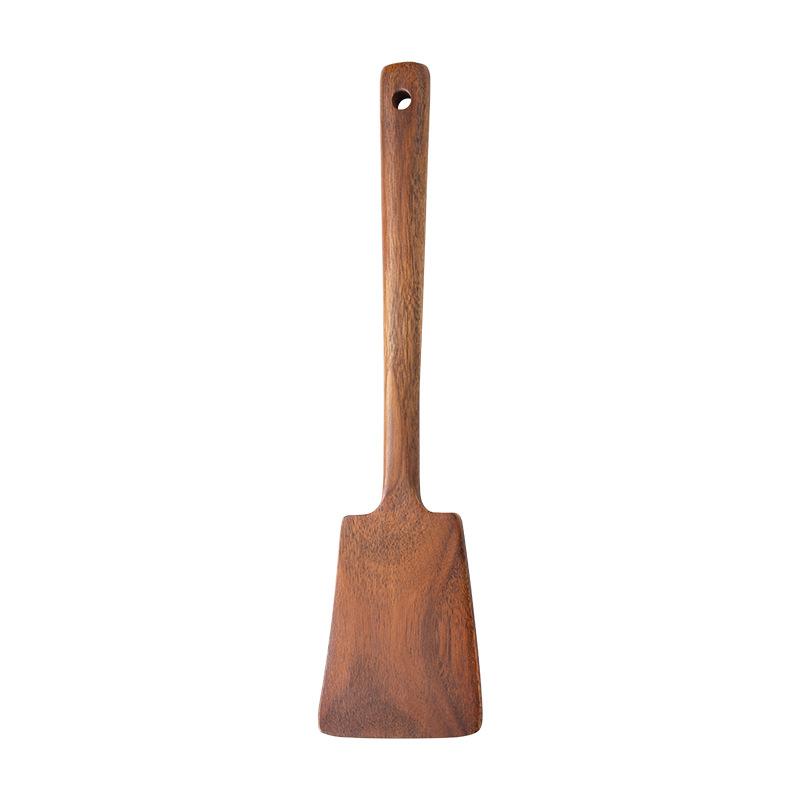 Wooden spatula Non-stick pan Special cooking wooden spatula Household kitchen High temperature resistant solid wood spatula