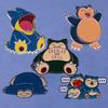 Kawaii  Snorlax Hard Enamel Pins Collect Cute Snorlax And Chill Metal Cartoon Brooch Backpack Hat Bag Collar Lapel Badges
