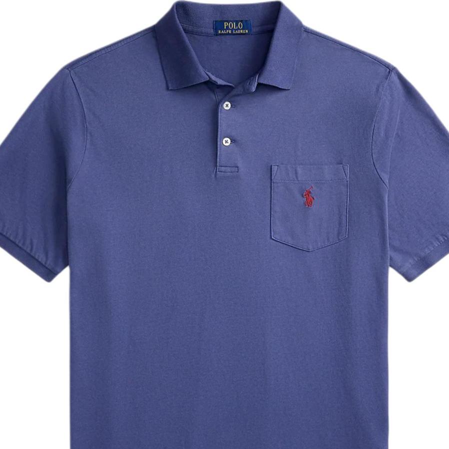 Polo Ralph Lauren Washed Cotton Knit Logo Polo Shirt Men tops 710979252005