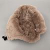 Thickened Fleece-Lined Trapper Hat with Ear Flaps - Warm, Windproof Winter Pilot Cap for Women, Perfect for Outdoor Activities Like Skiing & Cycling