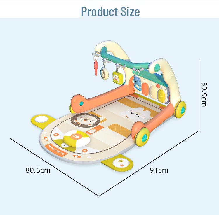 Musical Baby Fitness Rack and Walker for 6-Month-Olds
