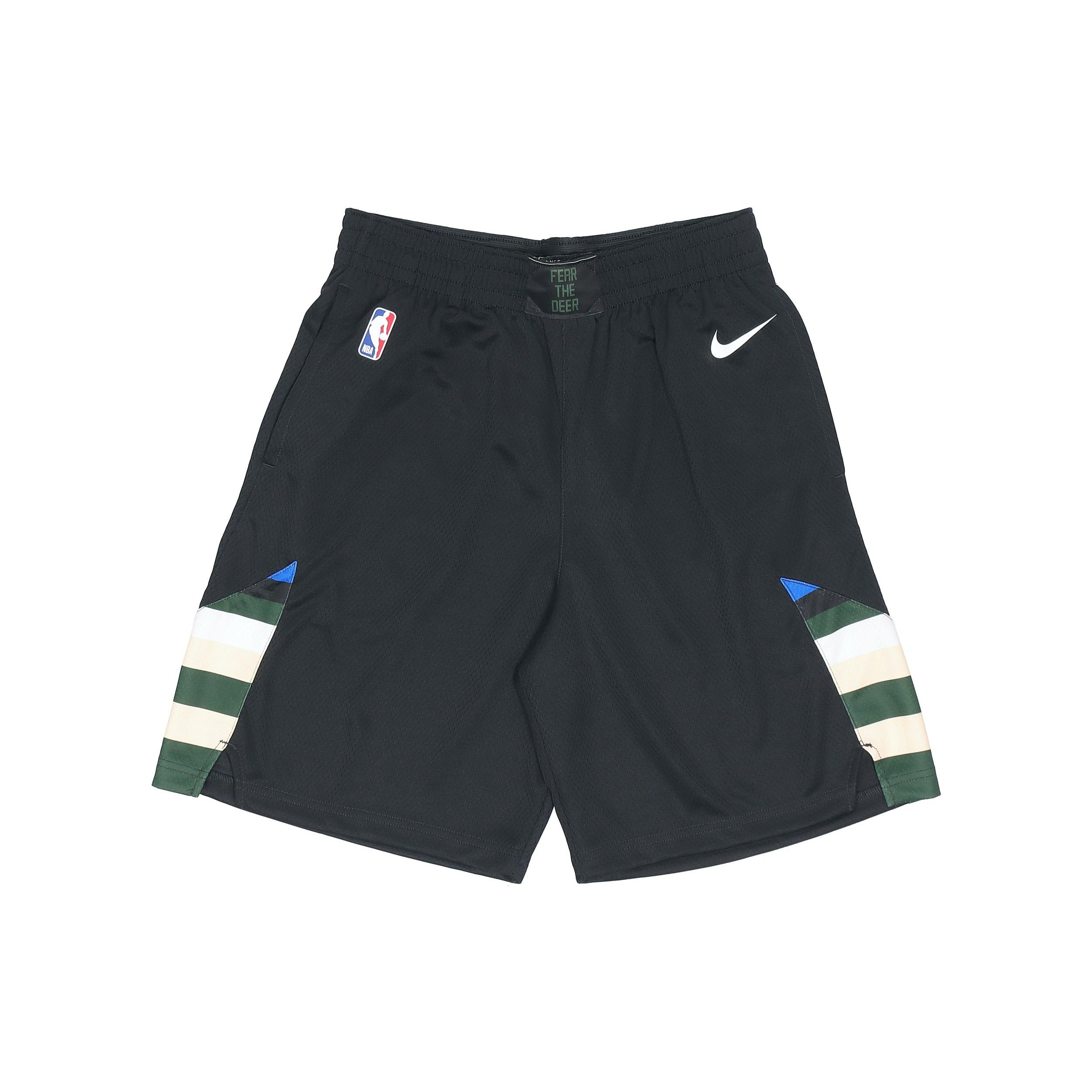 Men s Nike NBA Milwaukee Bucks Black Shorts AT9929-010 M
