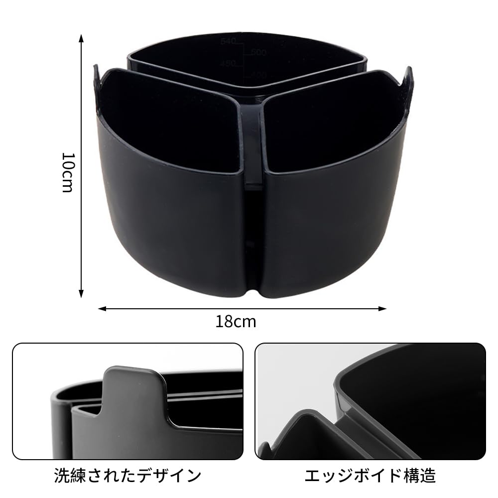 Slow Cooker Liner Rice Cooker Divider High Temperature Dishwasher Safe Food Grade Silicone Liner for Kitchen Cooking Tools (Black)