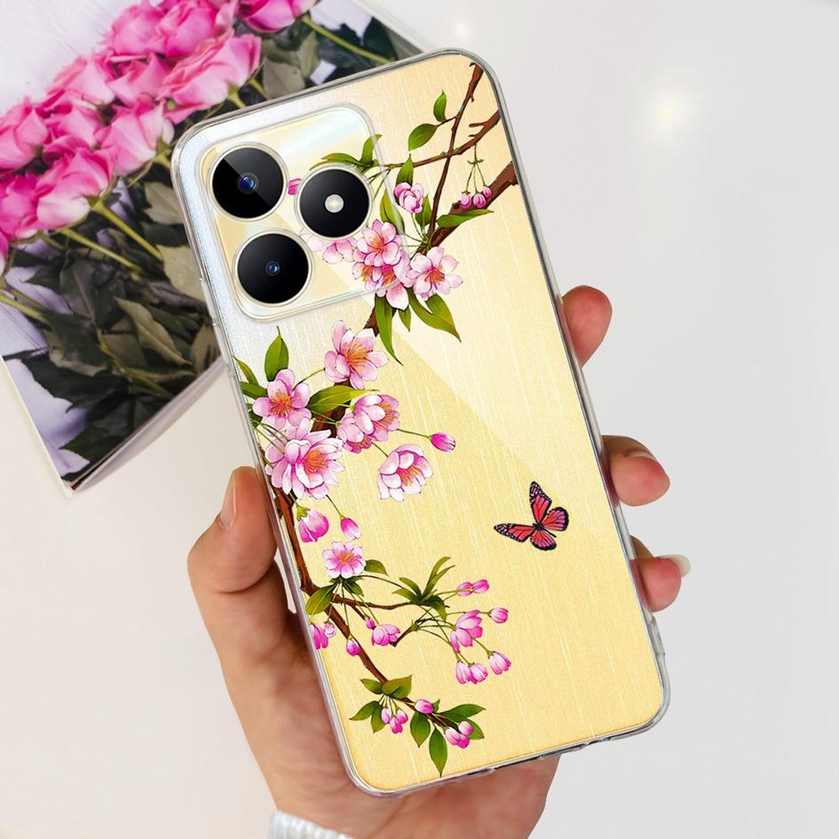 For Cover Realme C53 Phone Case 6.74" 2023 New Fashion Astronaut Soft Silicone Clear Back Cover For Realme C53 RMX3760 C 53 Capa