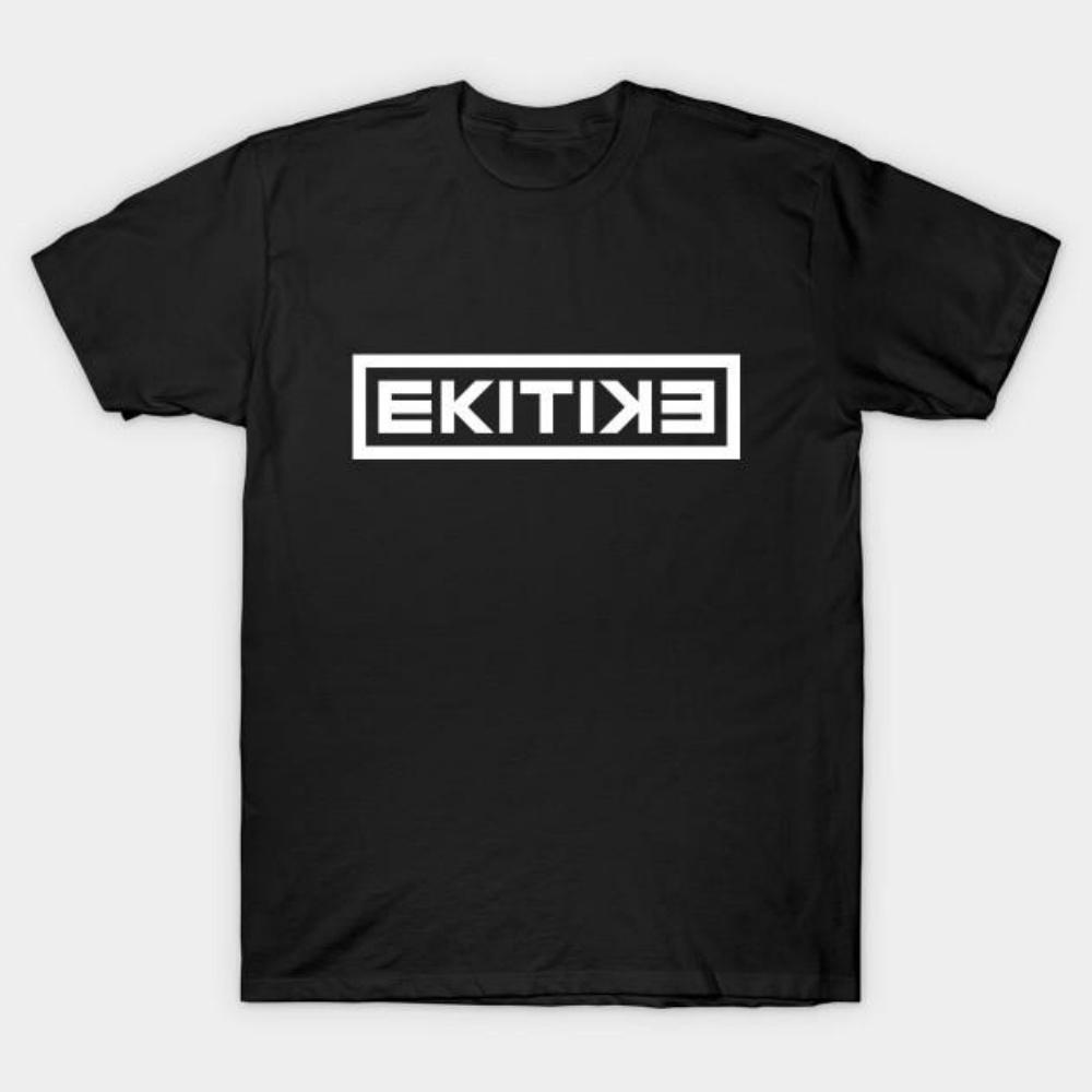 

Men Black Print T-shirt Ekitike No-Cut Transfer Paper Print Cotton Tshirt XXXXXL
