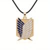 Anime attack on titan wings of freedom researcher logo alloy pendant jewelry necklace and Key Chain party accessories