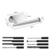 Stainless Steel Wall-Mounted No-Drill Tissue and Toilet Paper Holder