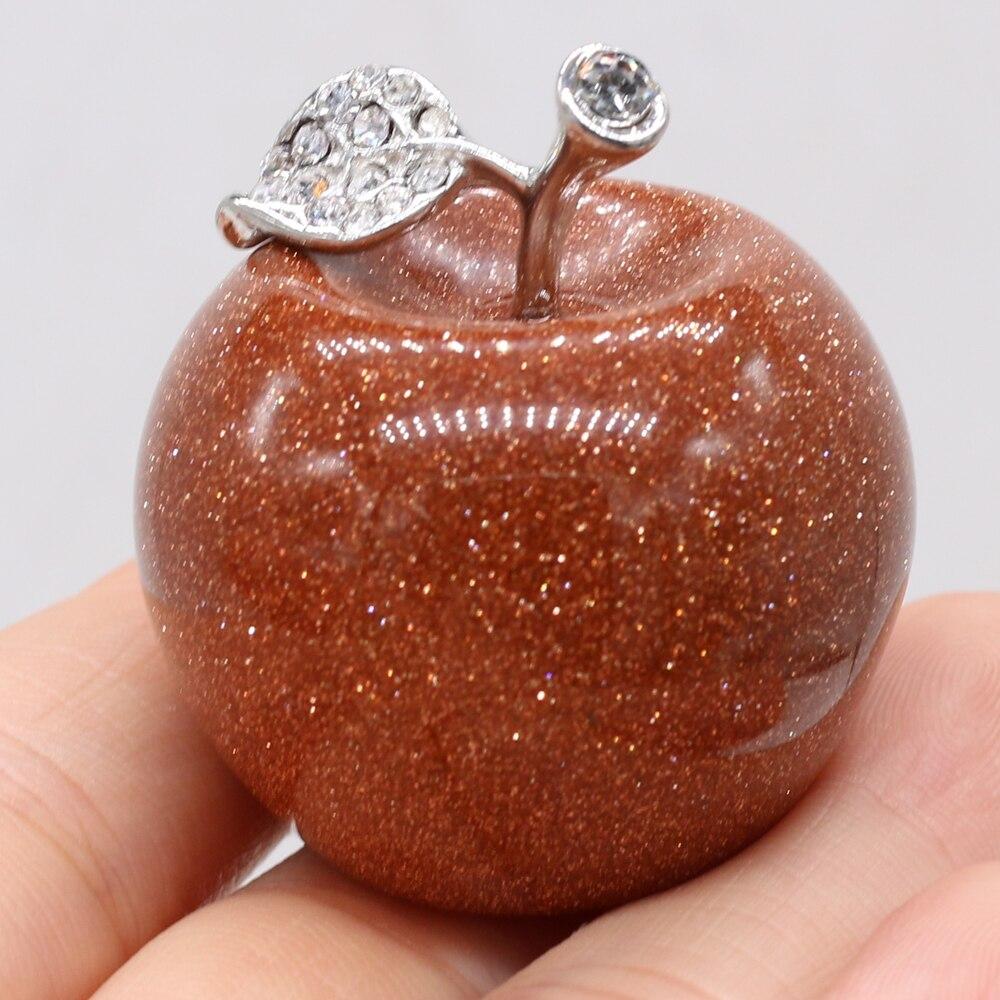 Natural Stone Decoration Apple-Shaped Artificial Plant Fake Ornament Home Garden Office Desk Car