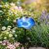 Watering Station Flower Garden Stake Ceramic Bird Feeder Tray Bee Butterfly Water Feeder  Outdoor