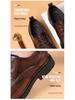 Men's Spring Business Brogue Leather Shoes - Genuine Leather Hollow Sandals