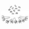 50pcs/lot Stainless Steel 3mm-8mm Blank Stud Earring Claw Ear Post Pins Cup Base Earrings Setting DIY Jewelry Making Findings