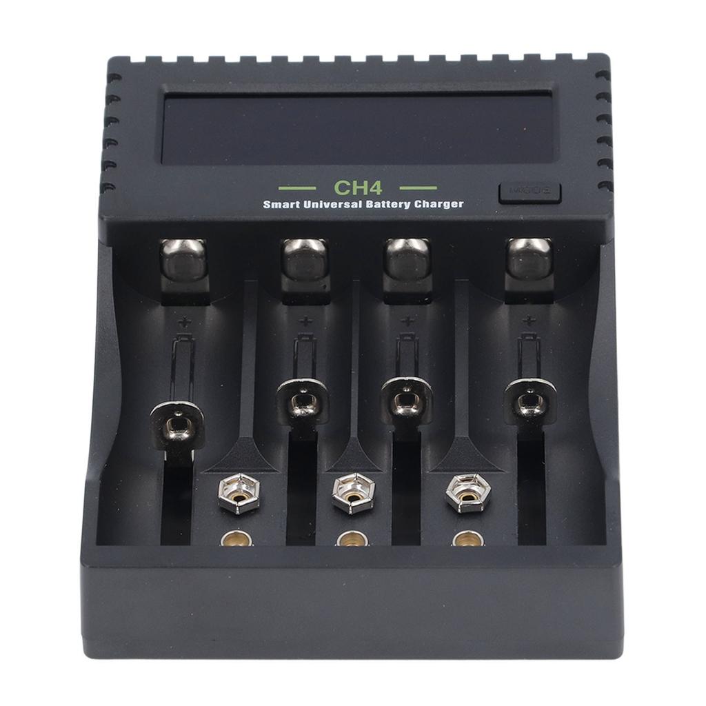 Smart Universal Battery Charger LCD Display USB 4 Bay Battery Charger for Li Ion Ni MH Ni Cd AA AAA AAAA Rechargeable