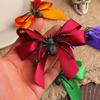 1-6PCS New Halloween Spider Hair Accessory Bowknot Side Clip Funny Bang Pin for Party Cosplay Great Gift