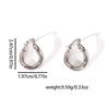 French High-End Twisted Stainless Steel Earrings - Simple, Luxurious, Colorfast Titanium Jewelry for Women.