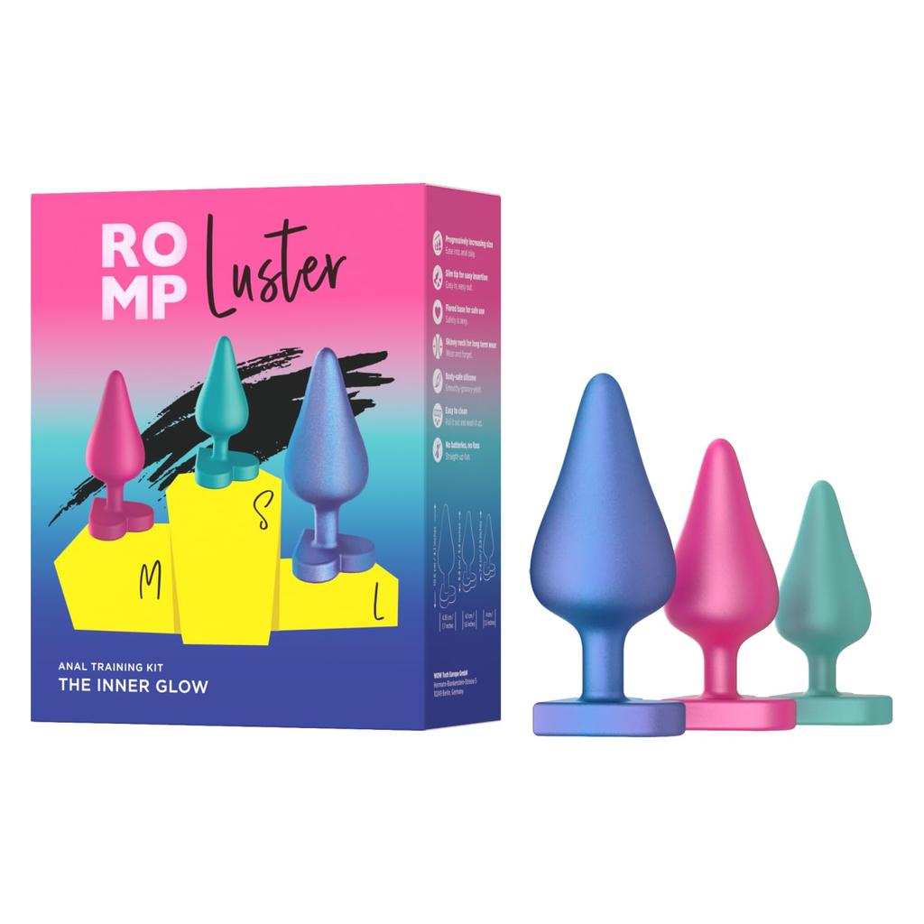 ROMP Luster Anal Plug Set silicone anal plug set Anal toys for beginners Anal play starter kit 3-piece