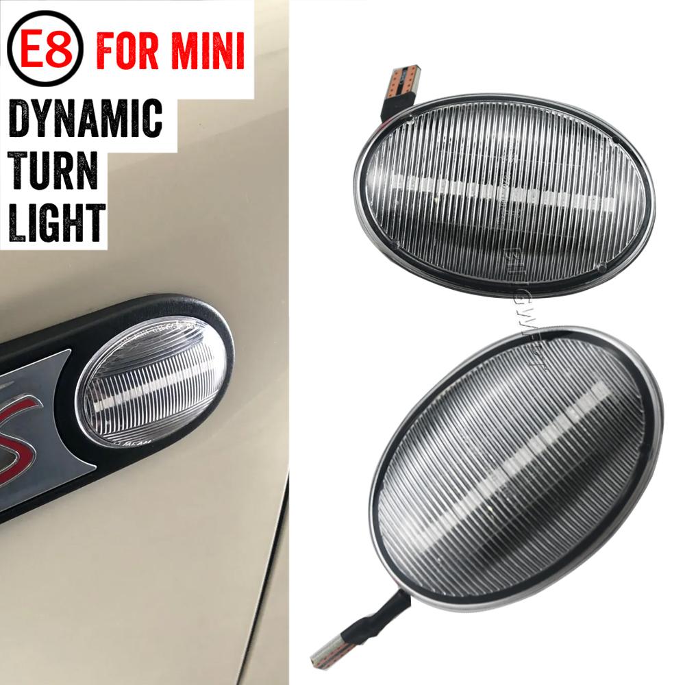 Dynamic Side Marker Mirror Lamp LED Flashing Turn Signal Light 2007-2013 For MINI Cooper R55 R56 R57 R58 R59 CL-R56-LSM-SM