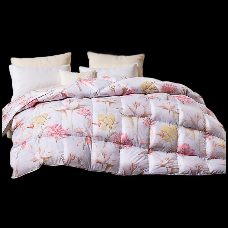 

FUANNA 70% Grey Goose Down Printed Winter Quilt