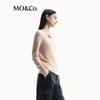 MO&Co. Women's Round Neck Slim Fit Long Sleeve Knit Sweater