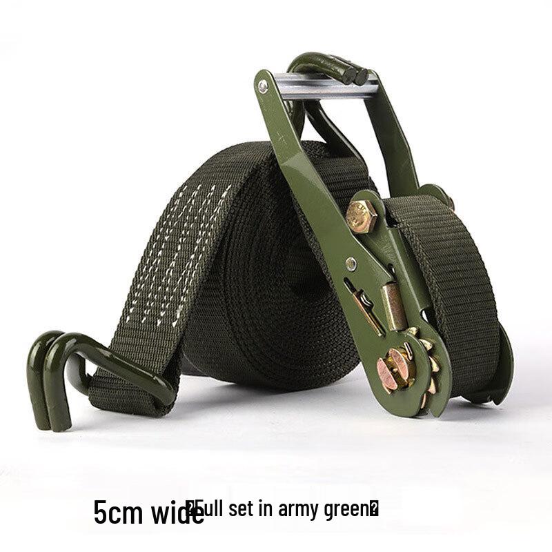 Ratchet Double Hook Cargo Tie-Down Strap