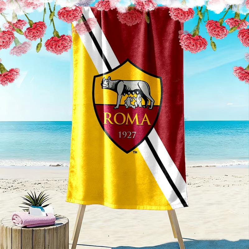 AS Roma Print Beach Towel, Large Soft Quick Dry Towel for Beach Camping Swimming