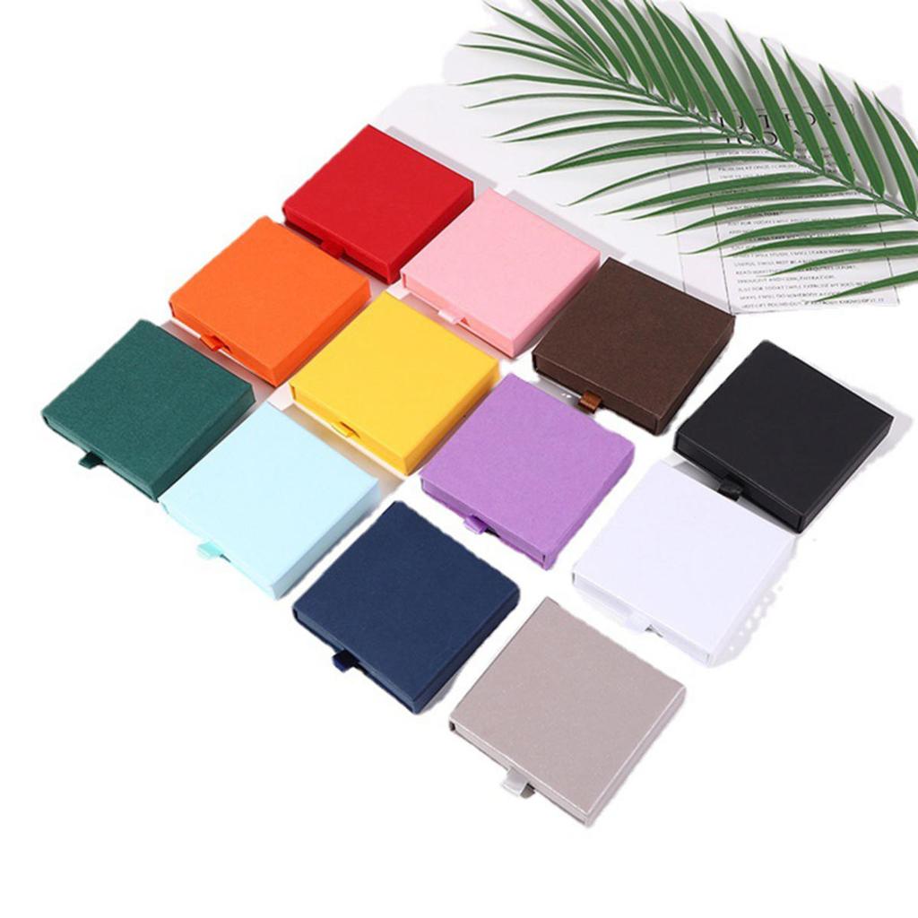 Drawer Paper Jewelry Box for Earrings Ring Pendant Bracelet Necklace Storage Display Case Portable Jewelry Packaging Box