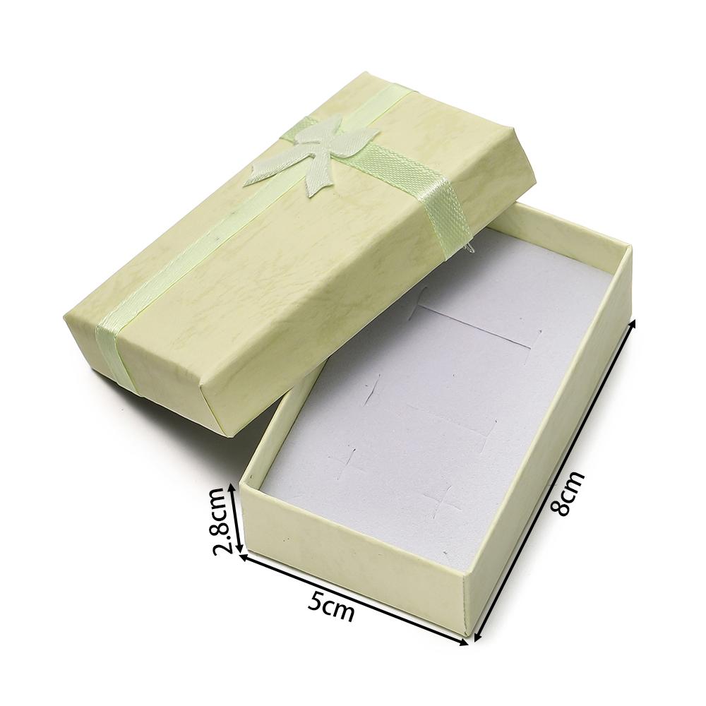 1pc High Quality Paper Ring Necklace Square Box Jewelry Necklace Earrings Rectangular Package Gift Box