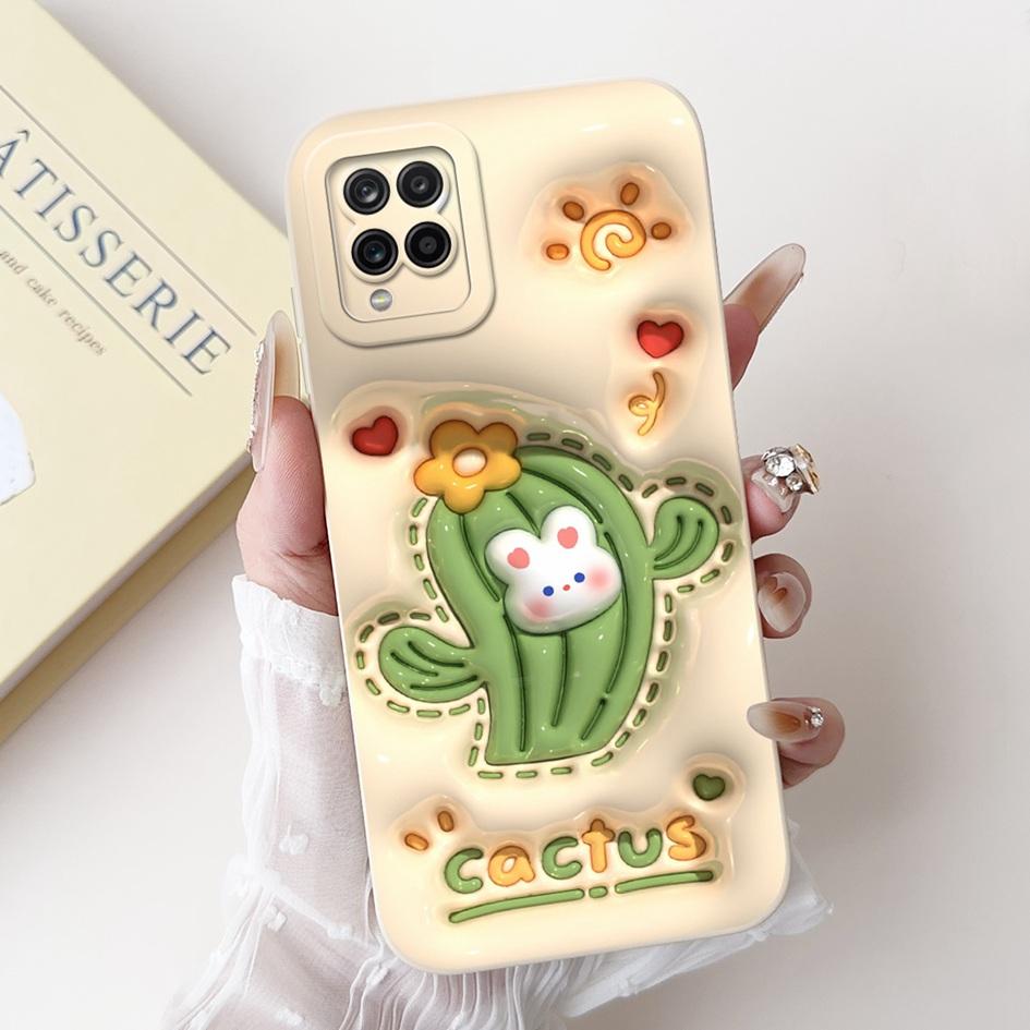 Per Samsung A12 Custodia Galaxy M12 5G SM-M127F SM-A125F Custodia per Telefono in Silicone Carina Cartoon Paraurti Antiurto Per SamsungA12 F12 Copertura