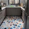 Kitchen Leather Carpet Non-slip Mat  Waterproof and Oil Proof Floor Mat Balcony Door Mat Room Carpet Area Rug Washable Bath Mat