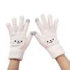 Women's Winter Thick Velvet Touchscreen Gloves - Warm, Cute Korean Style for Riding