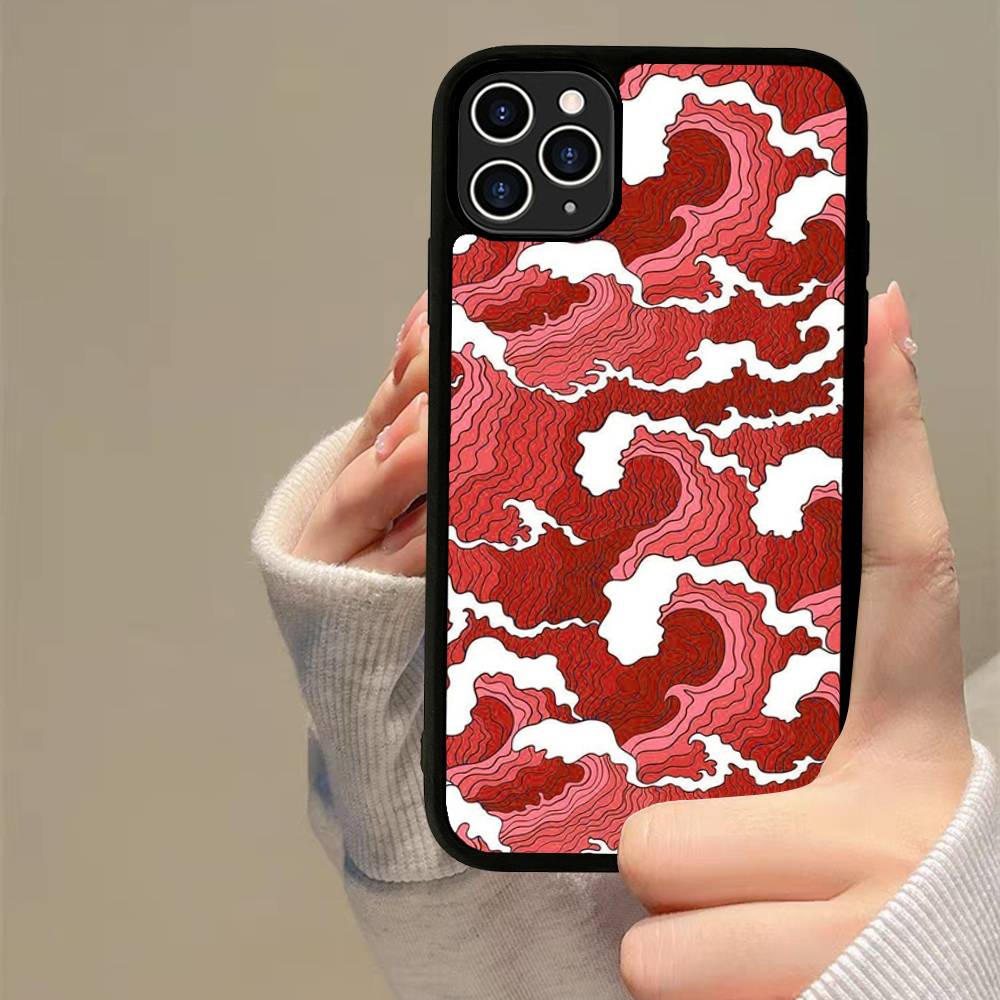 Classic Artwork Great Wave Off Kanagawa Phone Case For IPhone 17 16 Pro Max 11 12 13 14 15 Hard PC+TPU Bracket Back Cover