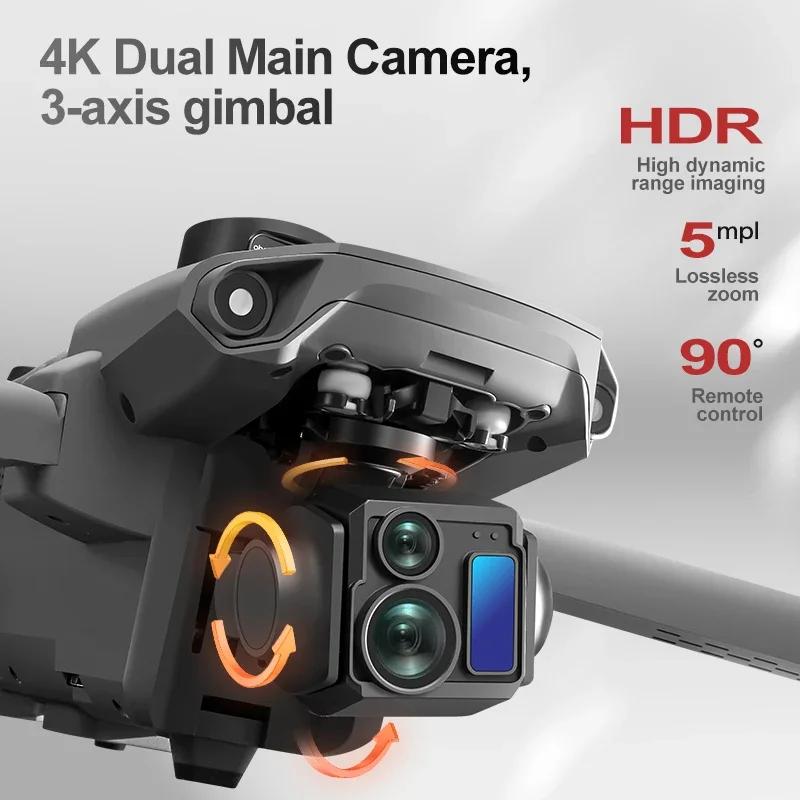 2026 A25 PRO Drone GPS with 8K Camera 3-Axis Gimbal 5G WIFI Transmission 360° Laser Obstacle Avoidance Touch Screen FPV Brushless RC Quadcopter