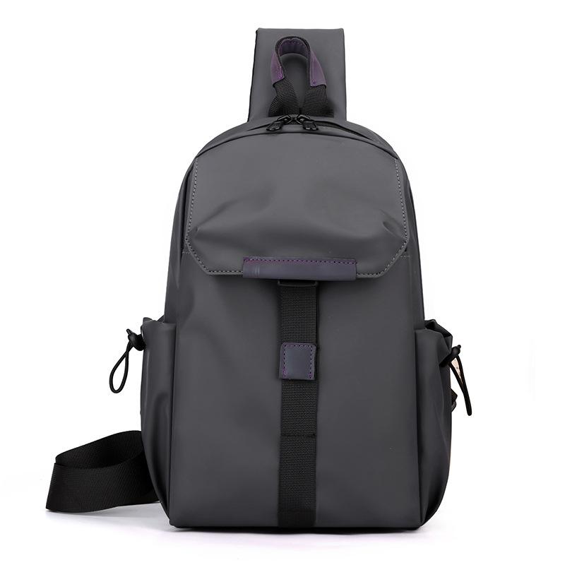 Men's locomotive bag, chest bag, messenger bag, anti-splashing multi-functional backpack, trend anti-splashing