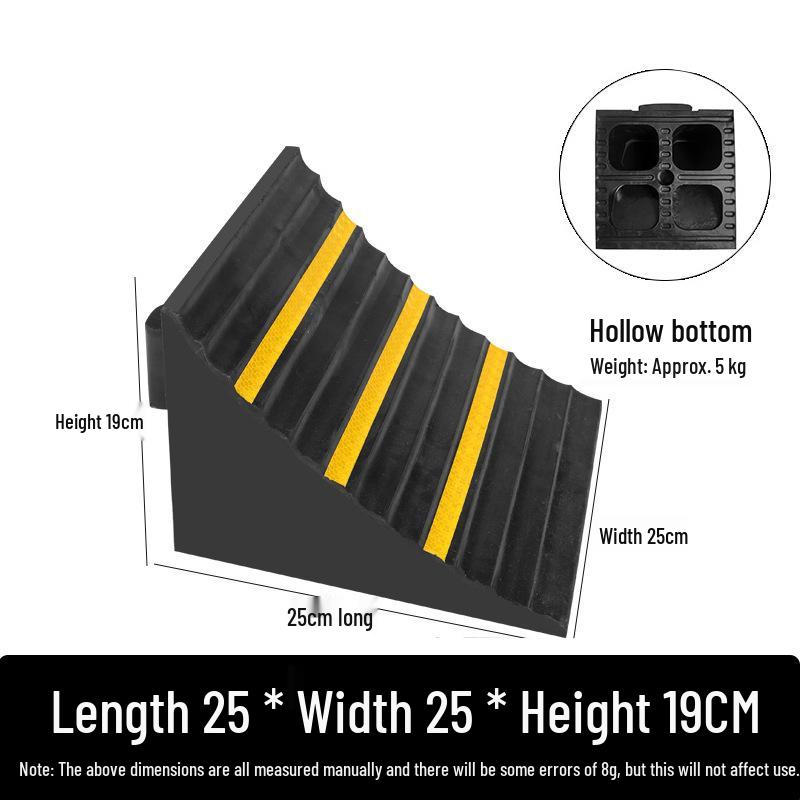 Large Portable Anti-Roll Wheel Chock for Trucks and Cars