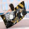 ZZZ Gaming Hoshimi Miyabi Microfiber Printed Beach Towel Mountain Climbing Yoga Beach Swimming Running Absorbent Soft Towel