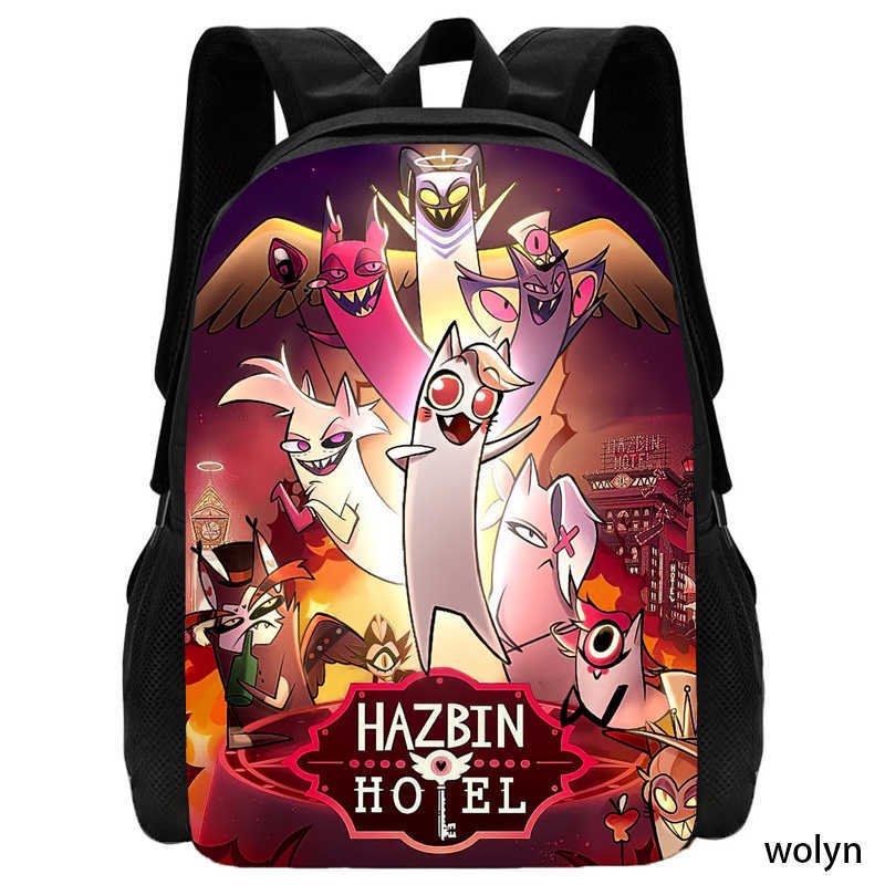 Hell Inn Hazbin Hotel Student School Bag High Value Leisure Oxford Ridge Relief Backpack