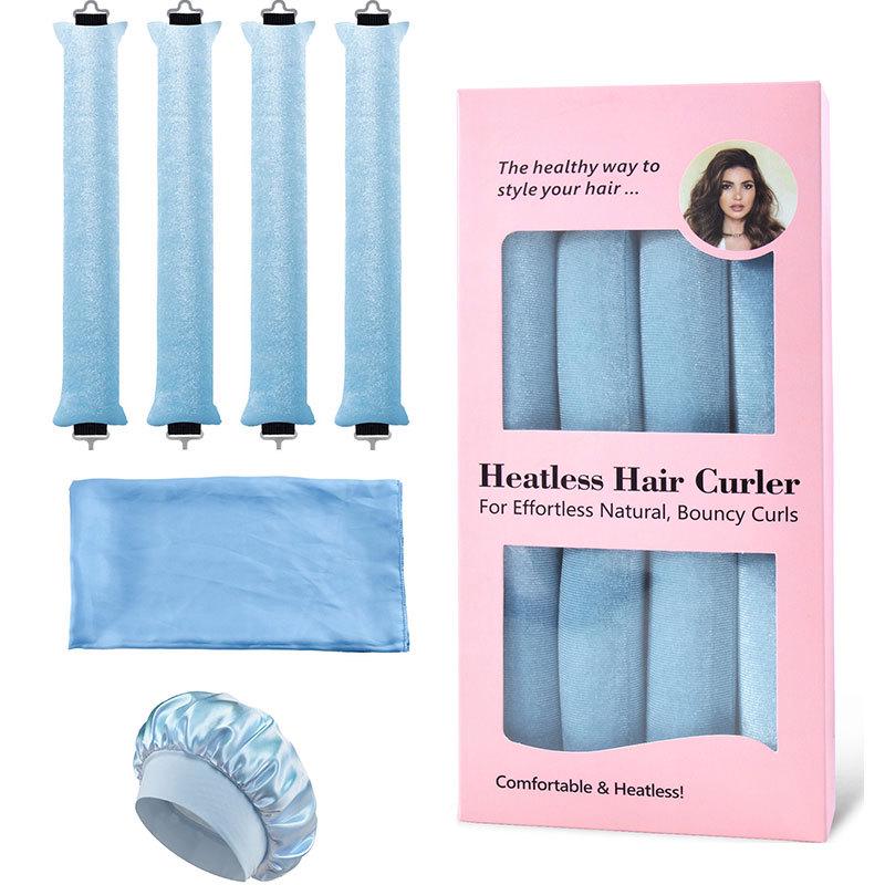 Heatless Curling Rod with Metal Hook for Easy Sleep-In Big Wave Curls