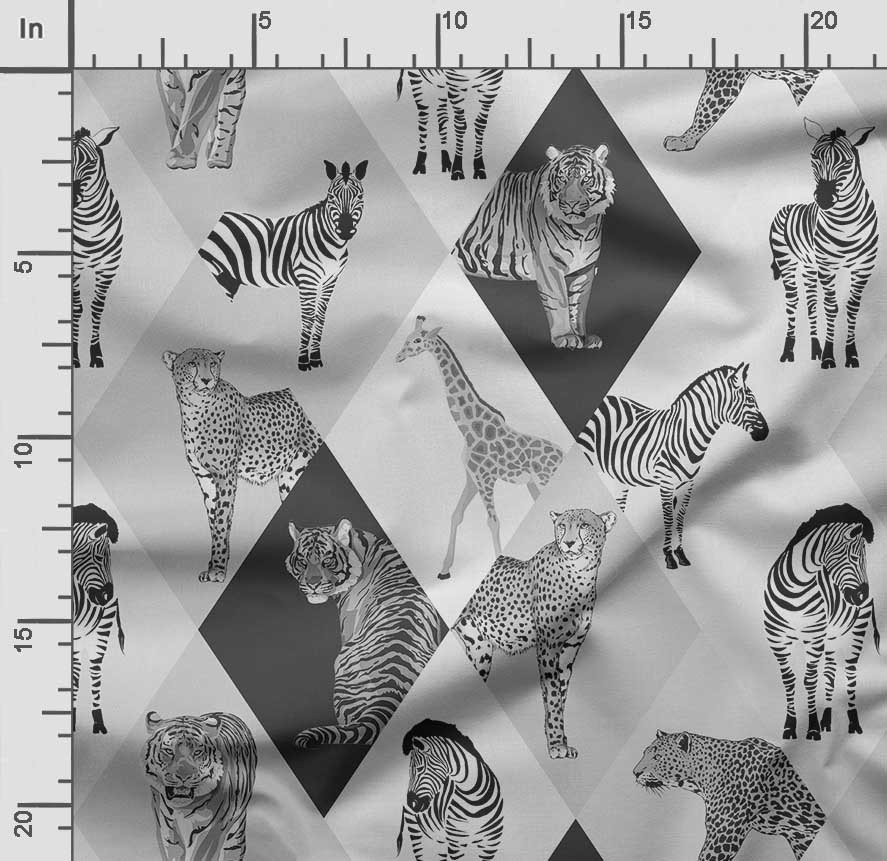 Soimoi Animals Print,  Cotton Cambric, Quilting Fabric Sold by The Yard 42 Inch Wide, Medium Weight Cotton Fabric, Sewing  Supplies, Beige &