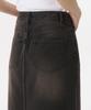 Musinsa Standard Woman Women'S Denim Maxi Skirt [Rusty Black]