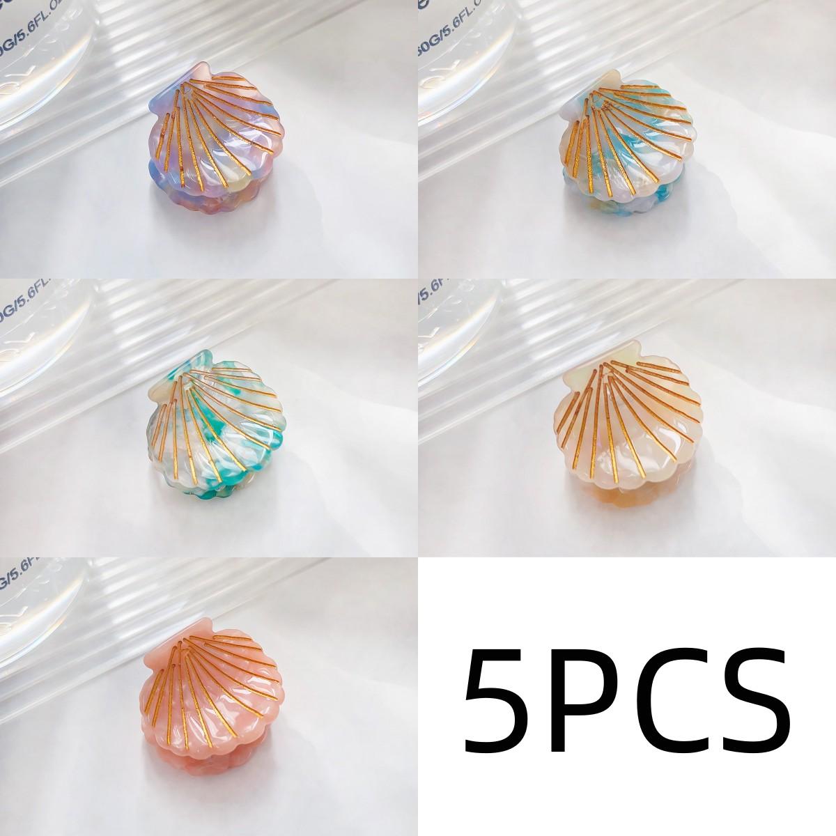 

5PCS Shell vinegar clip cute mini top clip hair clip shark clip bangs clip hair clip sweet accessories hair accessories