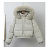 Women S Short Winter Thick Cotton Puffer Jacket With Fur Collar