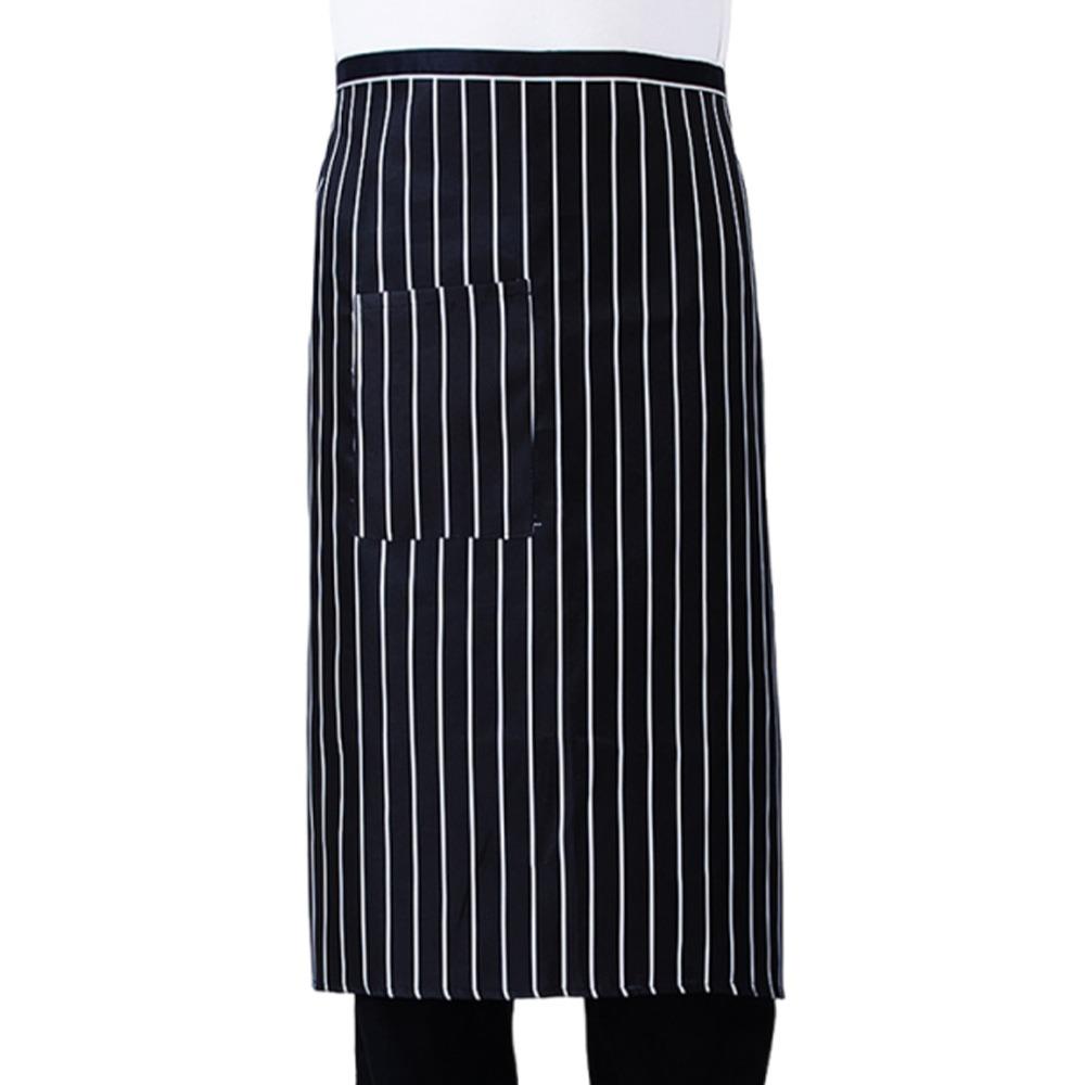 Unisex Waist Apron Black Short Half Waist Apron Fashion Short Apron  Chef