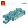 Non-Toxic 253Pcs/Lot 63868 Plate Special 1X2 With Handles Thin Block Moc Color Accessories Compatible With Brick Diy Children'S Toy