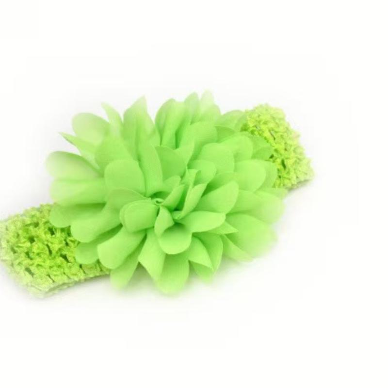 

1 шт., новинка весны/лета, кружевная повязка на голову для маленьких девочек, плетение волос для младенцев, шифоновая повязка на голову с цветком 1 Pair